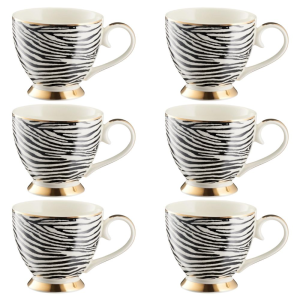 Zestaw kubków porcelanowych 450 ml 6 sztuk AFRICA