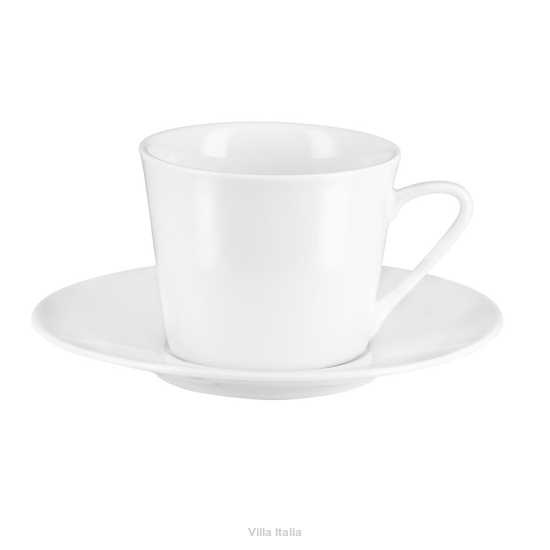Filiżanka do kawy lub herbaty porcelanowa 200 ml ze spodkiem CENTRO