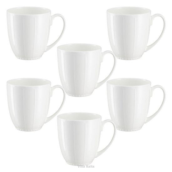 Zestaw kubków porcelanowych 430 ml 6 sztuk MATTINA