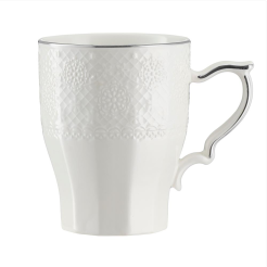 Kubek porcelanowy 300 ml RENZO z platyną