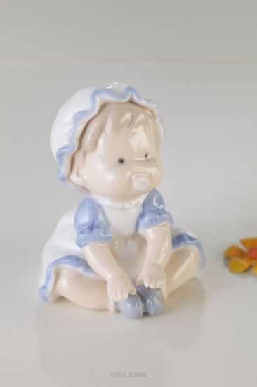 Figurka porcelanowa niebieski 7 cm BOBAS