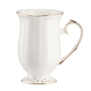 Kubek porcelanowy złota linia 300 ml CLARA Gold Ivory