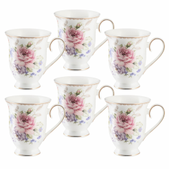 Zestaw kubków porcelanowych 340 ml 6 sztuk KATE