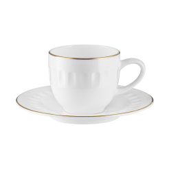 Filiżanka do espresso porcelanowa 100 ml ze spodkiem MESYNA GOLD