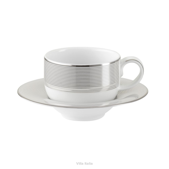 Filiżanka do kawy lub herbaty porcelanowa 200 ml ze spodkiem VALENTINO 