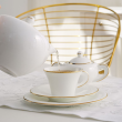 Filiżanka porcelanowa do kawy i herbaty 200 ml ze spodkiem NAOMI GOLD 11