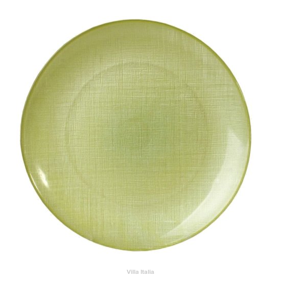 Półmisek szklany Talerz do ciasta 28 cm zielony PAOLA GREEN