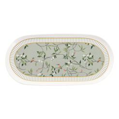 Półmisek porcelanowy Talerz owalny 34,5 cm NORIKO GREEN