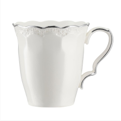 Kubek porcelanowy 280 ml RIVET z platyną