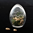 Pojemnik dekoracyjny szklany jajko wysokość 14 cm FABIO 2