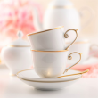 Filiżanka do kawy lub herbaty porcelanowa 220 ml ze spodkiem OPERA GOLD 1