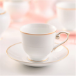 Filiżanka do kawy lub herbaty porcelanowa 220 ml ze spodkiem OPERA GOLD 3