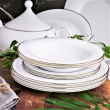 Talerz głęboki porcelanowy 23 cm HATTY PLATIN  4