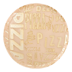 Talerz do pizzy 34 cm Półmisek okrągły szklany PIZZA Cream