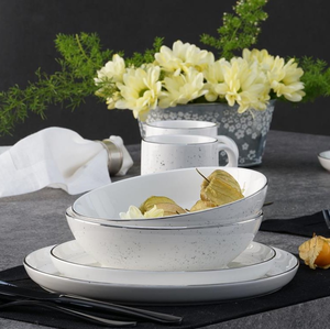 Serwis obiadowo kawowy na 6 osób porcelanowy POLVERE