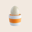 Kieliszek do jajka z silikonem pomarańczowy SUNNY 1