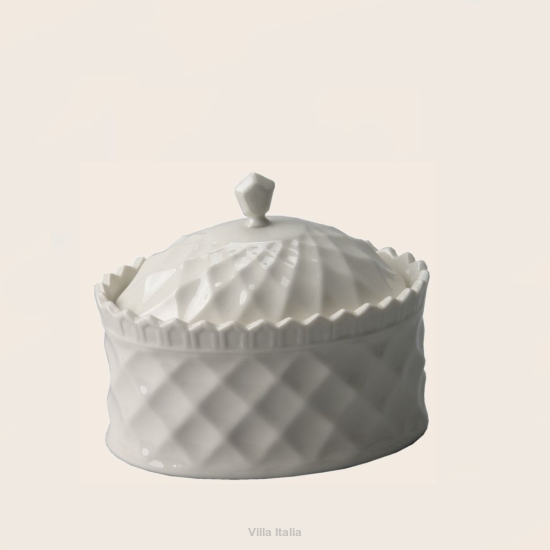 Cukiernica porcelanowa owalna 14 cm CLARA