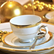 Serwis do herbaty porcelanowy na 12 osób LATINA GOLD  1