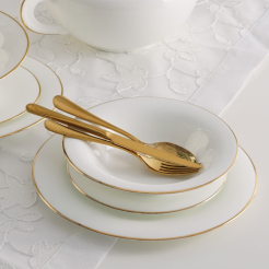 Serwis obiadowy porcelanowy na 12 osób NAOMI GOLD