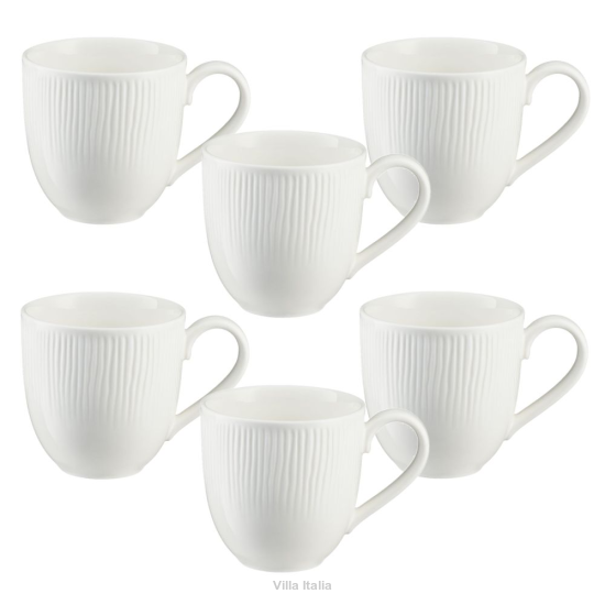 Zestaw kubków porcelanowych 400 ml 6 sztuk BONITA