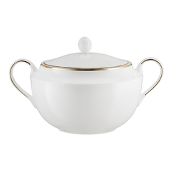 Waza porcelanowa złota linia 3 litry CAMILLA