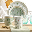 Komplet 6 kubków porcelanowych 330 ml NORIKO GREEN 2