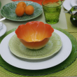 Talerz deserowy ceramiczny 20,5 cm zielony SORRENTO 4