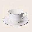 Filiżanka do herbaty porcelanowa 250 ml ze spodkiem ARNICA platin  1