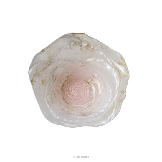 Salaterka Miseczka szklana 15 cm AMANDA pink 