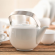 Dzbanek do herbaty porcelanowy 1 litr PLUS biały 1
