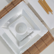 Filiżanka do herbaty porcelanowa 200 ml z kwadratowym spodkiem SUBLIME 8